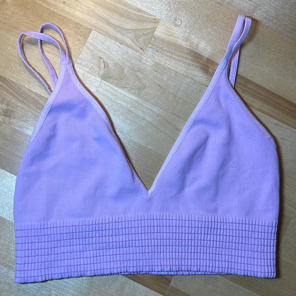 Free People Intimately micro ribbed bralette. SzM/L